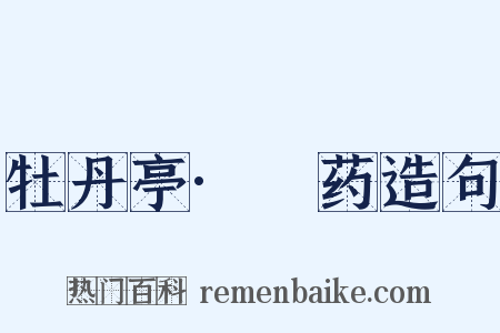 牡丹亭·诇药造句是什么意思的图片